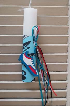 ΚΟΝΤΟΛΑΜΠΑΔΟ ΜΕ ΞΥΛΙΝΟ ΠΟΔΟΣΦΑΙΡΙΚΟ ΠΑΠΠΟΥΤΣΙ