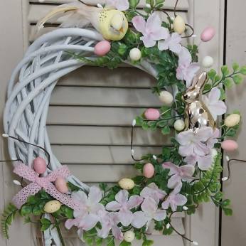 ΠΑΣΧΑΛΙΝΟ ΣΤΕΦΑΝΙ ΛΑΓΟΣ ΧΡΥΣΟΣ